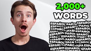 I Learned 2000 Words In Spanish Heres How [upl. by Oivaf]