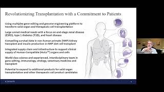 Xenotransplantation amp Gene Editing Technology  Dr Eliezer Katz  eGenesis  June 11 2022 [upl. by Earlene376]