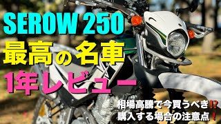 【セロー250】納車1年後レビューampインプレッション！YAMAHA SEROW 250 DG31J [upl. by Assela]