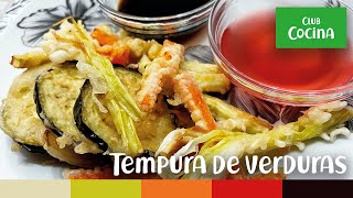 Tempura de Verduras  Crujiente y deliciosa receta [upl. by Xila]