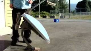 Satellite Dish Solar Cooker Demonstration [upl. by Ainezey604]