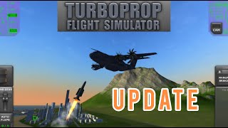 TurboProp Flight Simulator New Update 131 MISSILES DECOYS FIRE AND MORE [upl. by Nwahsek]