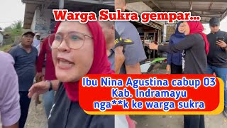 cabup 03 Nina Agustina ngak melaporkan warga sukra pendukung 02 ke Kapolres Indramayu [upl. by Iiette]