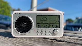 Radio Shack 1201476 Weather Radio Playing WBZ AM 1030 kHz Boston Massachusetts [upl. by Marylinda]