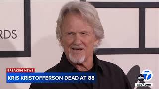 Kris Kristofferson singersongwriter and actor dies at 88 [upl. by Sherwood]