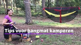 Tips voor hangmat kamperen [upl. by Alain]