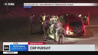 Crosscounty pursuit ends in brief standoff on I5 Freeway [upl. by Adams]