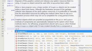 Java Graphics Tutorial 1  Learning the paint method [upl. by Ania873]