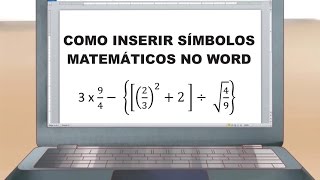 Como inserir símbolos matemáticos no Word [upl. by Aicilaana]