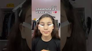 💅🏻GRWM PARA IR A VER A EMILIA💋 COMENTEN QUE LES PARECE grwm maquillaje makeup makeuotutorial [upl. by Gracie151]