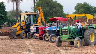 Accident Tractor Running without Driver  JCB 3dx Eco Loading Mud New Holland 5500 John Deere Eicher [upl. by Ikcaj553]