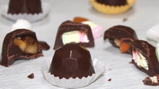 Easy Homemade Chocolate Recipe  Dark Chocolate with Fruits and Nuts [upl. by Hserus]