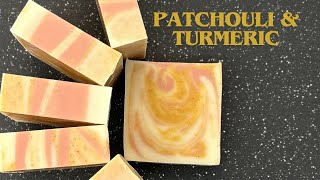 Natural cold process soap with patchouli essential oil [upl. by Navap]