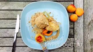 Rezept für flaumige Marillenknödel im Topfenteig [upl. by Aokek]