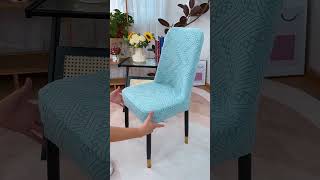 Highend chair cover put it on to make your old chair look brand new chaircover home essential [upl. by Ytrebil]