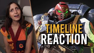 Newcomer REACTS to Warhammer 40k Timeline Videos [upl. by Ennad737]