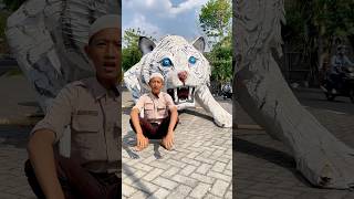 ADA OGOHOGOH MACAN DI BELAKANG IJAN 😱 shorts ogohogoh hantu pocong [upl. by Dareece]