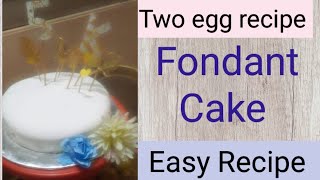 Fondant Cake Recipe [upl. by Aikal38]