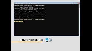 BitLockerUtility 30  WinPE Tool [upl. by Ralli]