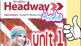 Headway Elementary 5th edition unit 1 [upl. by Tait]