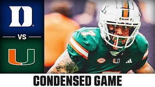 Duke vs Miami Condensed Game  2024 ACC Football [upl. by Warfeld]