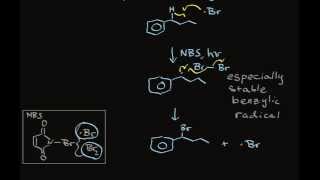 NBS Benzylic Bromination of Alkylbenzene Compounds [upl. by Fortunia]