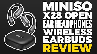 Miniso X28 Open Ear Headphones Wireless Earbuds Review 2024 [upl. by Hershell]