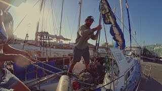 Filling holes in Fibreglass and Rigging for Lifting  Free Range Sailing Ep 68 [upl. by Henrion]