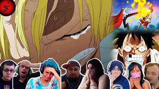 LUFFY VS SANJI  One Piece Episode 808 Best Reaction Mashup [upl. by Aikkan]