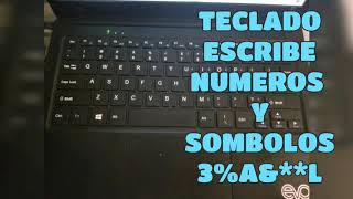 Problema con el teclado  Mi teclado escribe numeros y letras al mismo tiempo  teclado escribe 6 [upl. by Nahshon]