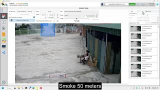 Outdoor Fire amp Smoke Detection Test Using AI Vision  1050m Distance [upl. by Radie]