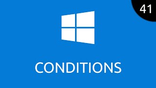 Windows 41  conditions [upl. by Mauer]