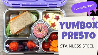 Yumbox Presto Unboxing  First Try And Review  Lunchboxable [upl. by Bottali]