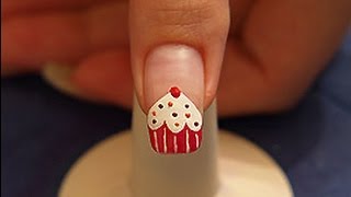 Cupcake as fingernail design with nail lacquers [upl. by Esadnac764]