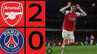 PSG vs ARSENAL 20All goals and highlights  UCL match 2024 [upl. by Esahc]