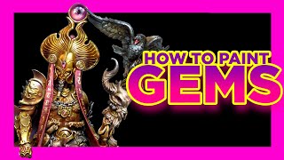 👉 How to paint GEMS 💎  PAINTING TUTORIAL on MINIATURES WARHAMMER  The Easy Way by Sergio Calvo [upl. by Strickland]