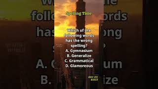 Spelling Time 559 spelling englishlearning englishvocabulary questions quiz [upl. by Wilinski380]