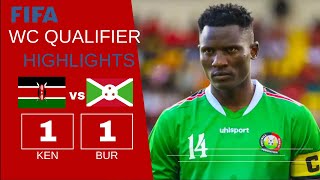 Harambee Stars vs Burundi  Kenya vs Burundi ends 11 [upl. by Koppel]