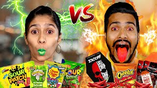 EATING The Worlds Spiciest Vs Sourest Foods Paris Lifestyle [upl. by Buatti386]