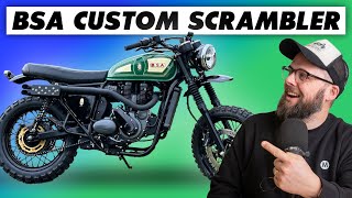 BSA Gold Star 650 Custom Scrambler London Motorcycle Show 2024 Highlights [upl. by Abramo]