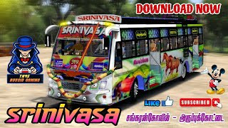 🤩🎀 SRINIVASA TN PRIVATE BUS MOD amp LIVERY RELEASE 🎀🥳bussimulatorindonesia [upl. by Nlocnil]