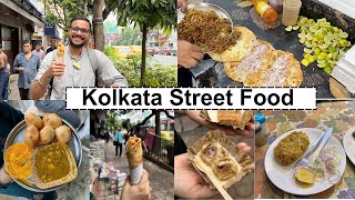 Kolkata Street food  Part 1   Kachori Baked Rasgulla Kathi roll and more [upl. by Marjana]