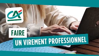 Comment faire un virement professionnel   TUTO CRÉDIT AGRICOLE [upl. by Halland493]