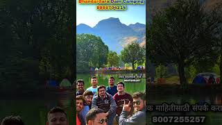 Bhandardara dam camping Call WhatsApp 88887 04214 hillstation sahyadri camping lakesidecamp [upl. by Ahsenrat]