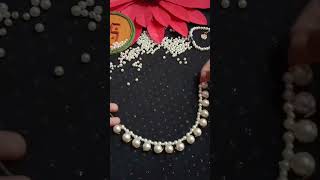 diy necklace craft idea 💡🤩🔥youtube trending art beautiful necklace 💥💗🧿 [upl. by Annaujat]