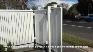 Turning Sliding Gate  The Sidturn  Brighton  Melbourne  Sidcon Global [upl. by Dodi]