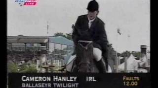 Cameron Hanley IRL amp Ballaseyr Twilight Sure Coin ISH  2000 Hickstead Nations Cup RIHS [upl. by Llehsor]