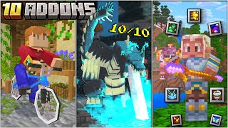 TOP 10 ADDONS PARA MINECRAFT PE 121 Bedrock [upl. by Atsyrt609]