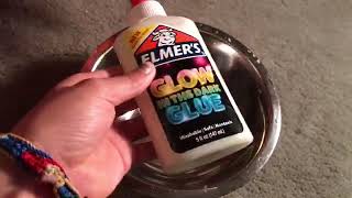 How To Make Glow In The Dark Elmer’s Glue Slime [upl. by Auvil]