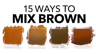 What Colors Make Brown The Ultimate Guide To Mixing Brown [upl. by Airdnassac]